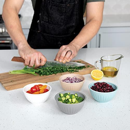 Nordic Ware Mini Prep and Serve Mixing Bowls Set, 4-Piece, Earth-Tones - CookCave