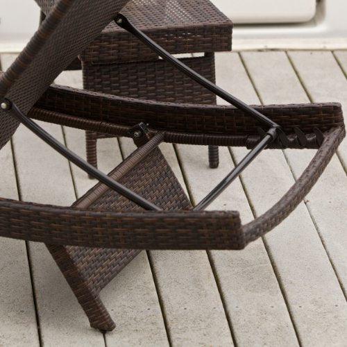 Christopher Knight Home Salem Outdoor Wicker Adjustable Chaise Lounge, Multibrown - CookCave