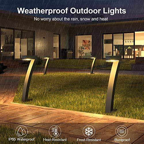 WdtPro Solar Outdoor Lights Pathway, 6 Pack Bright Outdoor Solar Lights Waterproof, 12 Hrs Solar Garden Lights Decorative, Auto On/Off Solar Lights for Outside Landscape Path Yard Walkway Driveway - CookCave