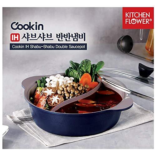 IH Shabu Shabu 28 cm Double Coated Ceramic Stock Pot - CookCave