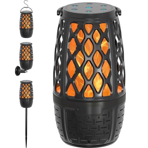 Outdoor Speakers, Tiki Torch Speaker, Outdoor Bluetooth Speakers Waterproof, Outdoor Wall Mount Speakers, Outdoor Speakers for Surround Sound, Wireless Speakers for iPhone Android (1 Pack) - CookCave