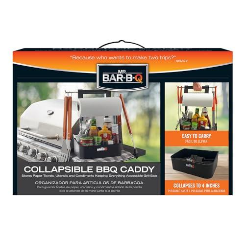 Mr. Bar-B-Q Collapsible Grilling Caddy, Store All Your BBQ Accessories in One Place, Perfect for Outdoor Cooking, Boating, Camping & RVs - CookCave