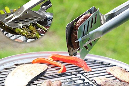 All-in-one BBQ Multitool - Best Barbeque Accessories - Stainless Steel Outdoor Grill Tool - Grill Masters Must Have Gadget - CookCave