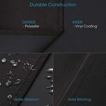 Unicook 58 Inch Heavy Duty Waterproof Grill Cover for Weber Genesis 300 Series Gas Grills, Fade Resistant BBQ Cover - CookCave