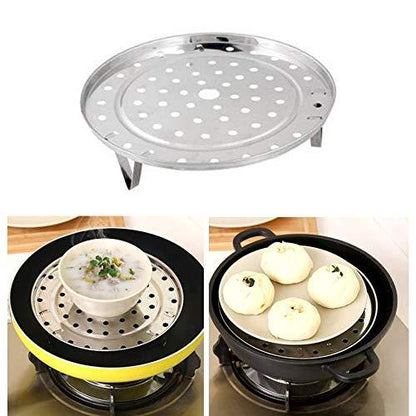 Steamer Rack Metal Steaming Rack Tray Stand Steamer Basket Pots Steaming Stand for Home Kitchen Cooking - CookCave