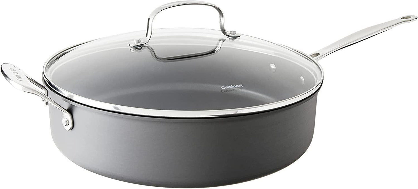 Cuisinart 633-30HP1 Chef's Classic 5.5-Quart Saute Pan Nonstick-Hard-Anodized, Black - CookCave