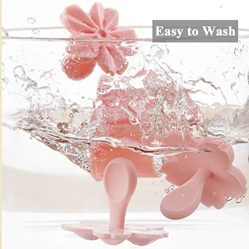 HAGBOU Cookie Press, 4 Styles Cookie Stamps Cherry Blossom Cookie Cutters Mold for Flower Cookies Pastry Accessories (Pink) - CookCave