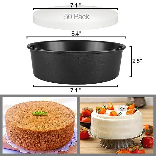 171Pcs Round Cake Pans Sets for Baking, Nonstick 8 Inch Cake Pan Set of 3 with Baking Supplies, Cake Decorating Supplies Kit, Cake Leveler, Icing Tips, Piping Bags, Spatula, and Baking Pans Set - CookCave