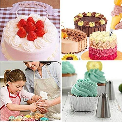 129PCS Piping Set Cake Decorating Tools, Baking Pastry Tools with 48 Numbered Icing Tips & Pastry bag & Flower Lifter & Nail, Cookie Cake decorating tips supplies kit & baking tools (129 PCS) - CookCave