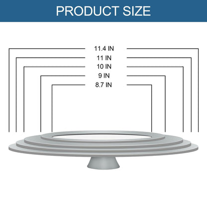 TOPULORS Universal Lid for Pots, Pans and Skillets, Tempered Glass with Silicone Rim Fits All 9 to 11 Inch Diameter Cookware, Frying Pan Cover, Replacement Lid, Dishwasher Safe, Grey - CookCave