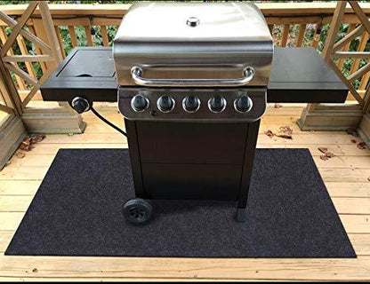 Gas Grill Mat，Premium BBQ Mat and Grill Protective Mat—Protects Decks and Patios from grease splashes,Absorbent material-Contains Grill Splatter，Anti-Slip and Waterproof Backing，Washable (36" x 36") - CookCave