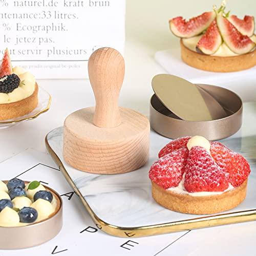 KALAIEN 4 Packs Mini Tart Pans with Removable Bottom 3” Reusable Non-Stick Egg Tart Mold with Tart Tamper for Cheesecake Muffin Pan - CookCave