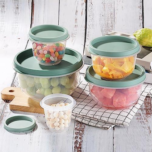 COKUMA 10PCS Bowl Set, Prep Bowls with Lids (5 Bowls and 5 Lids), Reusable, Microwaveable, Durable, BPA-Free, Freezer and Dishwasher Safe Meal Prep Food Storage Containers - CookCave