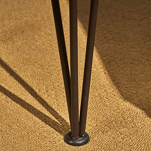 Christopher Knight Home Kama Patio Dining, Rectangular, 72", Acacia Wood Table Top, Rustic Iron Hairpin Legs, Teak Finish, Metal - CookCave