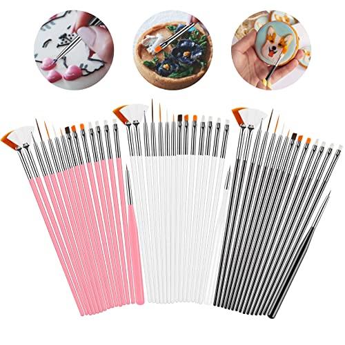 Cake Painting Brushes, 45 Pcs Cake Decorating Brushes Fondant Sugar DIY Tools Set Food Safe Baking Brush for Cake Cookie Icing Pastry - CookCave