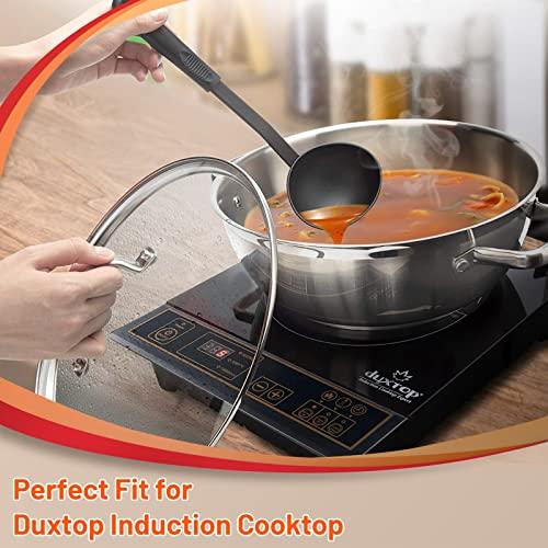 Duxtop Professional Stainless Steel Cooking Pot, 5.7-Quart Stock Pot with Glass Lid, Impact-bonded Technology - CookCave