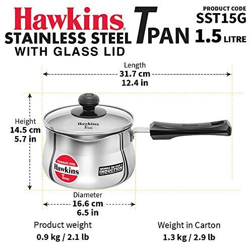 Hawkins Tpan Stainless Steel Saucepan Tea Pan, Small, Silver - CookCave