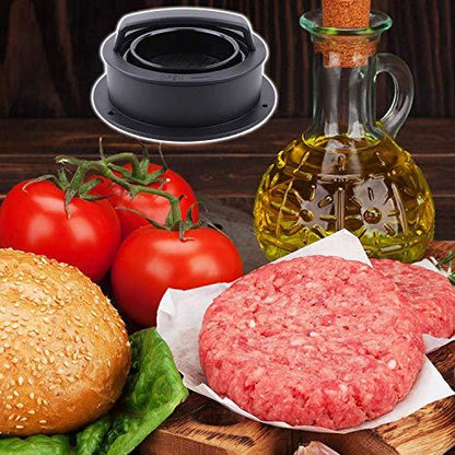 Hamburger Press, Hamburger Press Patty Maker, 3 in 1 Stuffed Burger Press Patty Maker, Patty Press for Stuffed Burgers, Sliders, Beef Burger, Non Stick Kitchen Barbecue Tool Grilling Accessories - CookCave