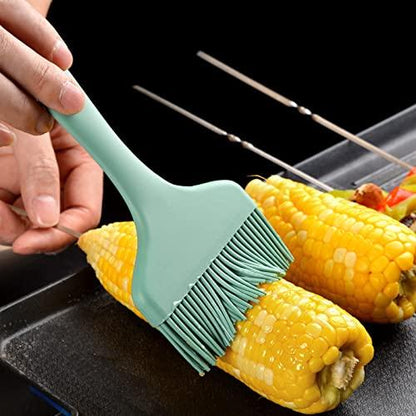 Basting Brush Silicone Pastry Baking Brush Large Grill BBQ Sauce Marinade Meat Glazing Oil Brush Heat Resistant, Kitchen Cooking Baste Pastries Cakes Desserts, Dishwasher Safe 2Pack (2) - CookCave