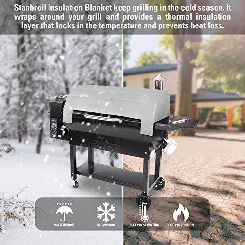 Stanbroil Thermal Insulated Blanket for Camp Chef 36" Smokepro Pellet Grills, Including SGX36, LUX36, PG36SGX, PG36LUX Grills, Efficient Insulation for Cold Winter Cooking - CookCave
