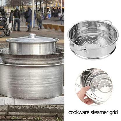 Cabilock Food Steamer Basket Stainless Steel Handles Steamer Basket with Handle Bun Steamer Grid for nstant Pot and Pressure Cooker Accessories Kitchen Restaurant Silver Diameter 16/18/ 20/ 22cm - CookCave