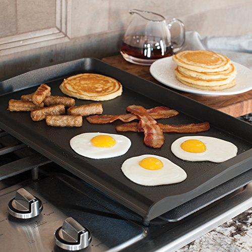 Nordic Ware 2 Burner Backsplash Griddle, Nonstick - CookCave