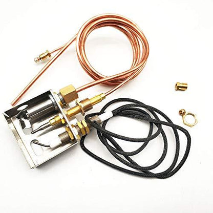 MENSI Propane Gas Fireplaces Fire Pits DIY Safety Replacement Part Pilot Burner Assembly for Propane Igniter Kit M8x1 Thermocoupler with OD 4mm Copper Tube Connection - CookCave