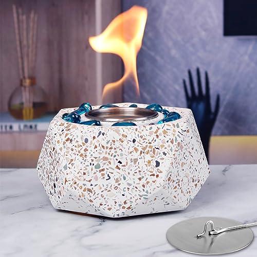 KORNIFUL Tabletop Fire Pit Bowl for Newyear Decorations Valentine's Day - Indoor/Outdoor Table Top Firepit for Patio Porch Table Decor, Portable Small Rubbing Alcohol Tabletop Fireplace - CookCave