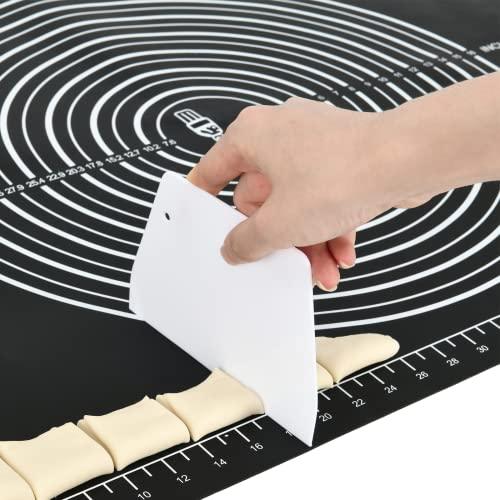 Non-slip Silicone Pastry Mat Extra Large 28''By 20'' for Non Stick Baking Mats, Table/Countertop Placemats, Dough Rolling Mat, Kneading/Fondant/Pie Crust Mat By SUPER KITCHEN - CookCave