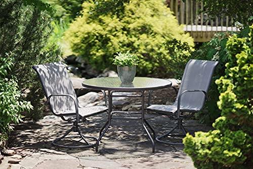 Patio Master Corporation Sienna Swivel Rocker (Set of 2) (Gray) - CookCave