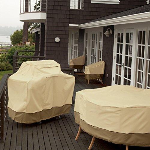 Classic Accessories Veranda Water-Resistant 60 Inch Kamado Ceramic BBQ Grill Cover - CookCave