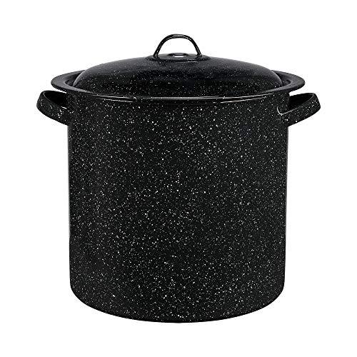 Granite Ware 15.5 Qt Steamer with Lid. Enameled steel perfect for seafood, soups or sauces. - CookCave