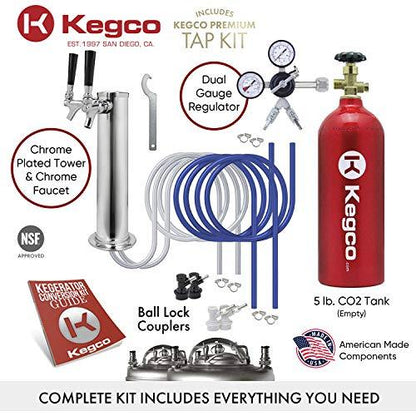 Kegco HBK209B-2 Keg Dispenser, Black - CookCave