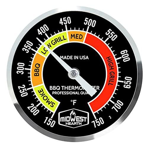 Midwest Hearth Professional BBQ Grill Thermometer (150℉ - 750℉) - CookCave