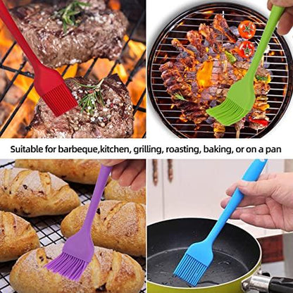 6 PCS CUALORK Silicone Basting Brush, Upgrade Pastry Brush,Heat Resistant Silicone Brushes, Premium Cooking Brush for Sauce Marinade Meat Glazing, Oil Brush for BBQ Kitchen Cooking Baking and Grilling - CookCave