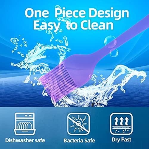 6 PCS CUALORK Silicone Basting Brush, Upgrade Pastry Brush,Heat Resistant Silicone Brushes, Premium Cooking Brush for Sauce Marinade Meat Glazing, Oil Brush for BBQ Kitchen Cooking Baking and Grilling - CookCave