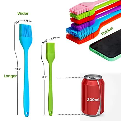 6 PCS CUALORK Silicone Basting Brush, Upgrade Pastry Brush,Heat Resistant Silicone Brushes, Premium Cooking Brush for Sauce Marinade Meat Glazing, Oil Brush for BBQ Kitchen Cooking Baking and Grilling - CookCave