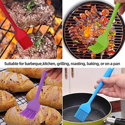 6 PCS CUALORK Silicone Basting Brush, Upgrade Pastry Brush,Heat Resistant Silicone Brushes, Premium Cooking Brush for Sauce Marinade Meat Glazing, Oil Brush for BBQ Kitchen Cooking Baking and Grilling - CookCave