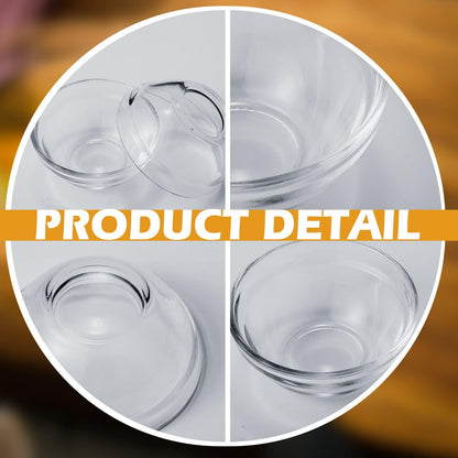 36 Pieces 2.4 Inch Small Glass Bowls Soy Sauce Dipping Bowls Mini Clear Prep Bowls Stackable Serving Bowls for Ramekins Snack Fruit Dips Dessert Ingredient Mixing, 1.5 oz - CookCave