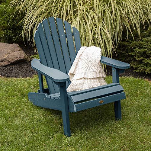 highwood Hamilton Made in the USA Adirondack Chair, Adult Size, Nantucket Blue - CookCave