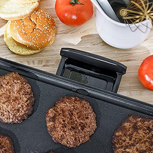 BELLA Electric Griddle with Warming Tray - Smokeless Indoor Grill, Nonstick Surface, Adjustable Temperature & Cool-touch Handles, 10" x 18", Copper/Black - CookCave
