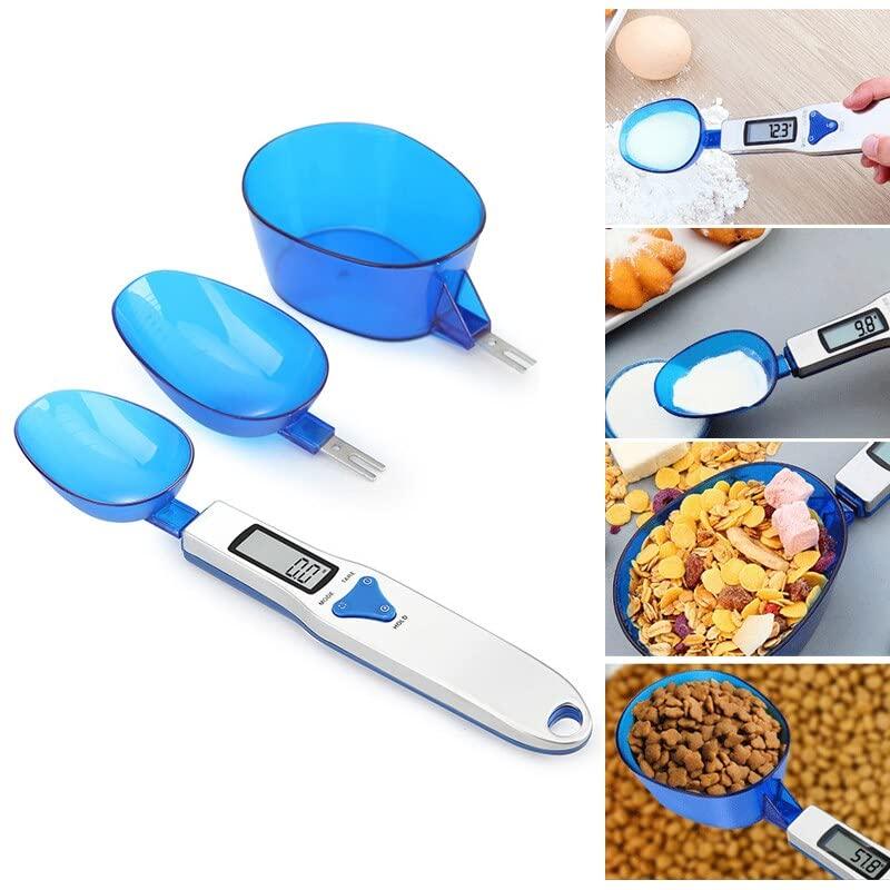 Digital Kitchen Measuring Spoon, Three Different Specifications Food Scale Spoon, Food Scales Digital Weight Grams and oz, Weight from 0.1Grams to 500Grams Support Unit g/oz/gn/ct(with AAA Batteries) - CookCave