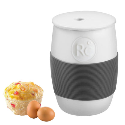 Professional Ceramic Egg Cooker for Microwave, Quick Scrambled Egg Maker Holds Up to 4 Eggs, Healthy Breakfast Cooker Great for Mug Cake, Microwave Muffin, Fast Egg Hamburg Omelet Maker Just 60s - CookCave