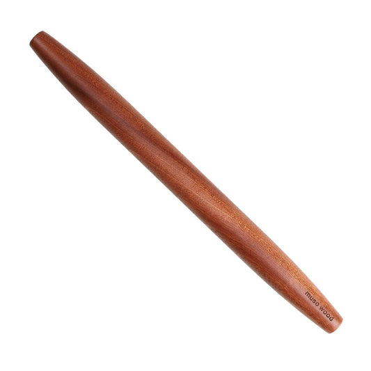 Muso Wood Sapele Wooden French Rolling Pin for Baking, Tapered Roller for Fondant, Pie Crust, Cookie, Pastry (French 15-3/4inch) - CookCave