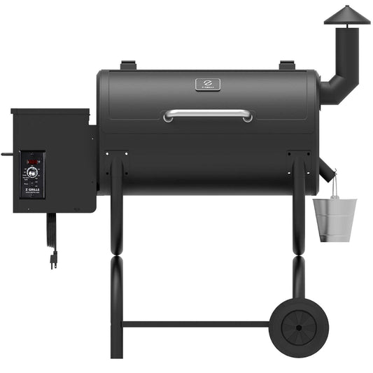Z GRILLS ZPG-550B 2022 Upgrade Wood Pellet Grill & Smoker 8 in 1 BBQ Auto Temperature Control, Cooking Area, 550 sq in Black - CookCave