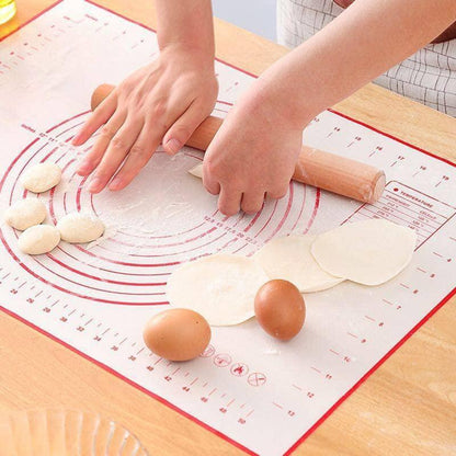 Silicone Pastry Mats - 3 Pack, Non Stick Kitchen Mat For Rolling Dough, And Fondant, With Size Guiding Circles, Dishwasher Safe - CookCave