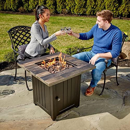 Riley Brown 28” Square Gas Fire Table - CookCave