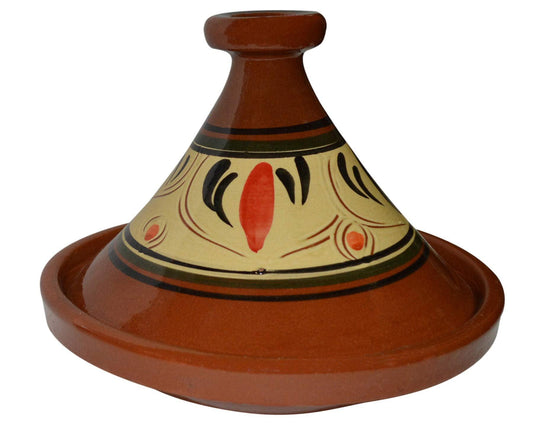 Moroccan Cooking Tagine Handmade 100% Lead Free Safe Large 12 inches Across Traditional - CookCave