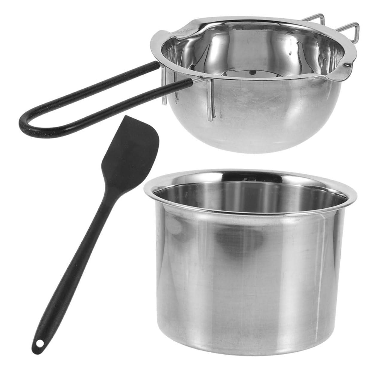 DECHOUS 1 Set Melting Pot Double Boiler Kitchen Gadget Heating Pot Butter Melting Bowl Butter Warmer Kitchen Supplies Candy Melting Bowls Stainless Steel Chocolate Milk Pot - CookCave