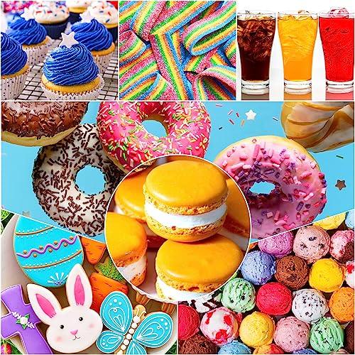 Food Coloring - 30 Vivid Colors Food Coloring Set for Baking, Cake Decorating, Cookie, Fondant, Macaron - Liquid Tasteless Food Color Dye for Airbrush, DIY Slime Making and Crafts - 0.25 fl.oz Bottles - CookCave